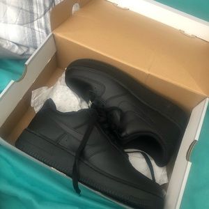 Nike black airforce ones